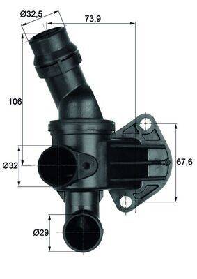 Mahle TI680 Thermostat, Kühlmittel