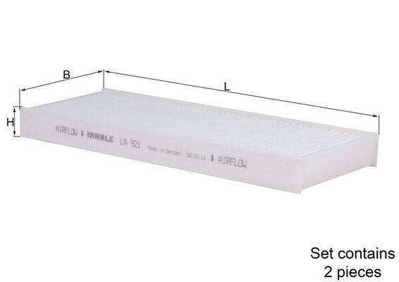 Mahle LA921/S Filter, Innenraumluft
