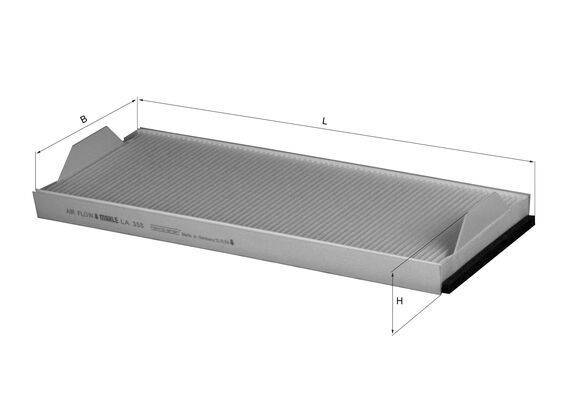 Mahle LA358 Filter, Innenraumluft