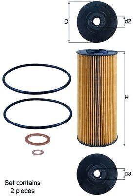 Mahle OX137D1/S Ölfilter