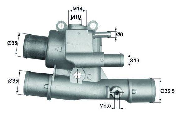 Mahle TI12488 Thermostat, Kühlmittel