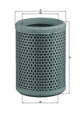 Mahle LX130 Luftfilter