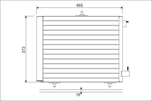 Valeo 814095 Kondensator, Klimaanlage