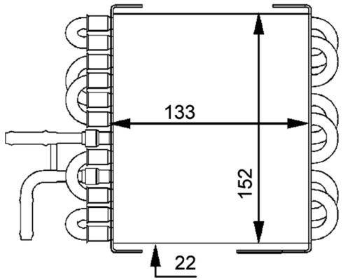 Mahle CK8000P Kraftstoffkühler