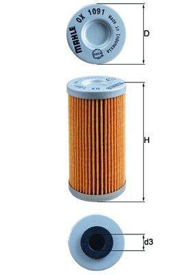Mahle OX1091 Ölfilter