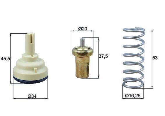 Mahle TX181105D Thermostat, Kühlmittel