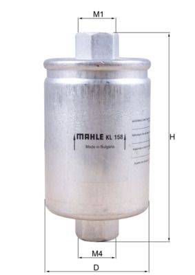 Mahle KL158 Kraftstofffilter