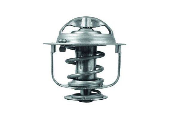Ein Metallthermostat für Automotoren, ausgestattet mit einer Schraubenfeder und kreisförmiger Basis, der zur Regulierung der Motortemperatur verwendet wird.