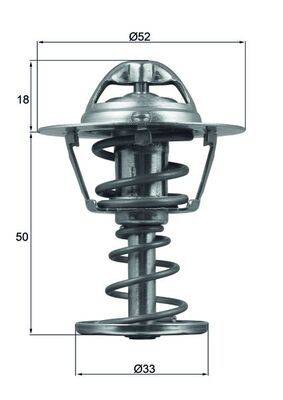 Mahle TX12682D Thermostat, Kühlmittel