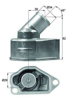 Mahle TI987 Thermostat, Kühlmittel