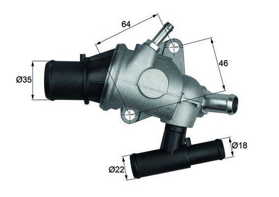 Mahle TH2988 Thermostat, Kühlmittel