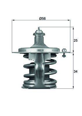 Mahle TX7978D Thermostat, Kühlmittel