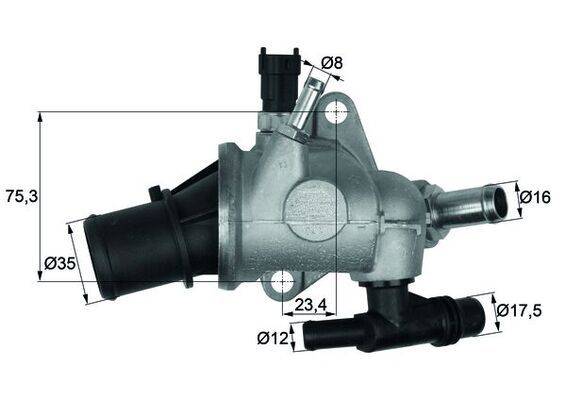 Mahle TI14283 Thermostat, Kühlmittel