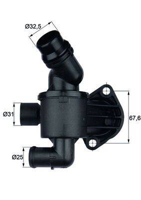 Mahle TI3487 Thermostat, Kühlmittel
