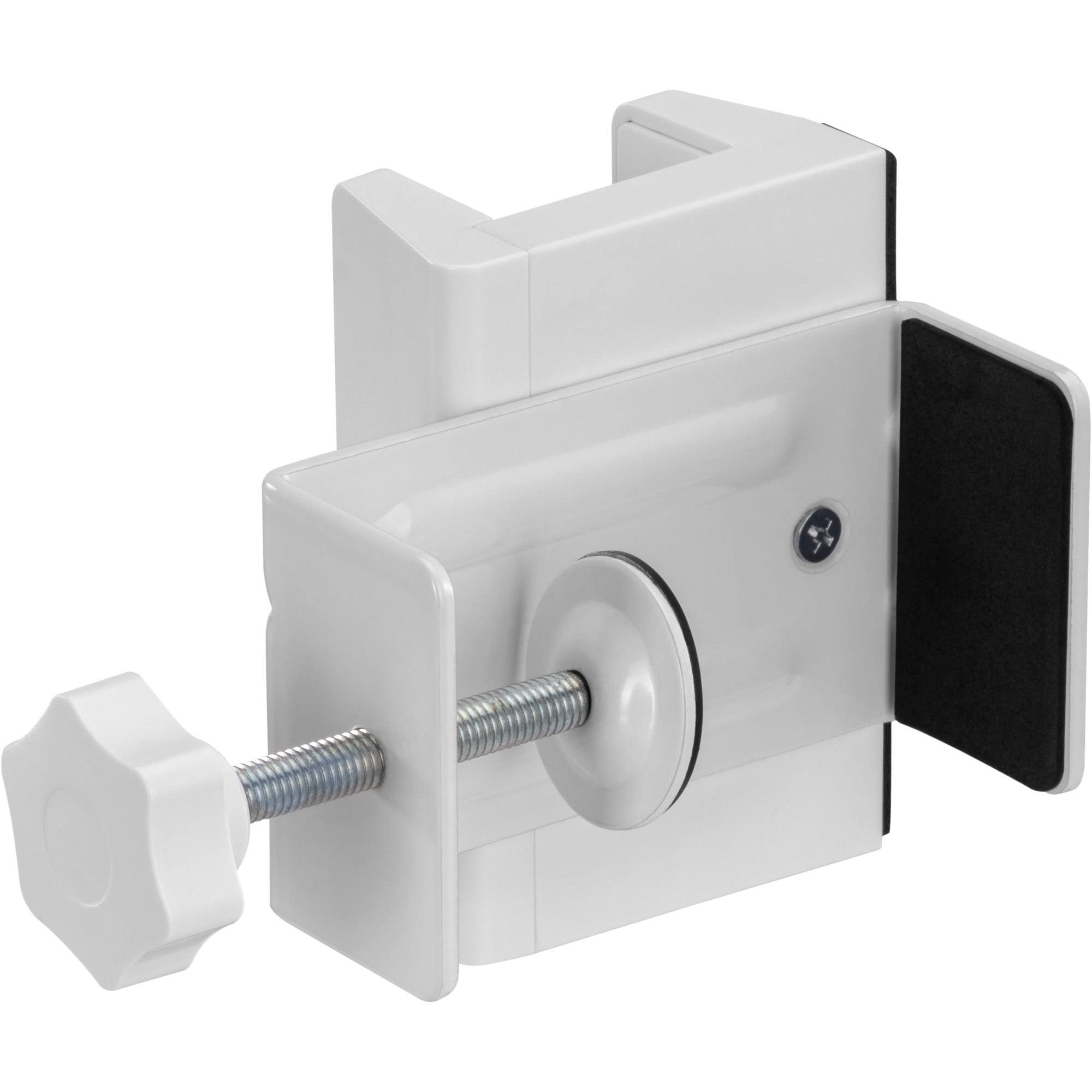 INLINE - Tischbein-Klemme für Steckdosenleiste - Schraubklemme - weiß