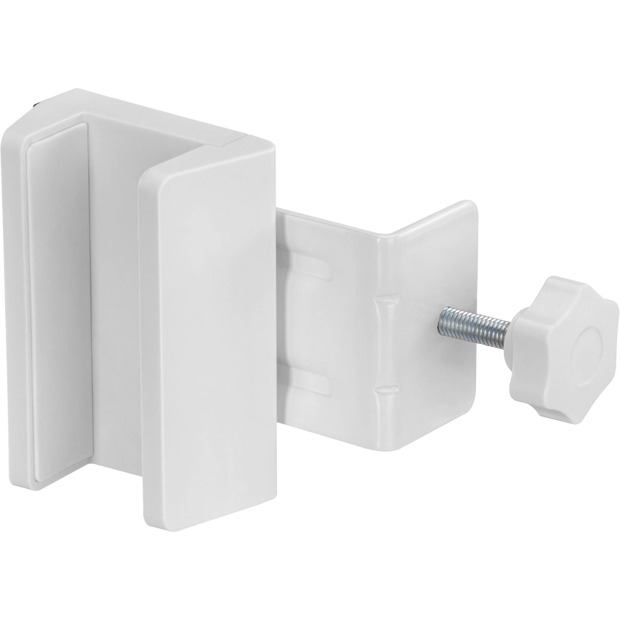 INLINE - Tischbein-Klemme für Steckdosenleiste - Schraubklemme - weiß