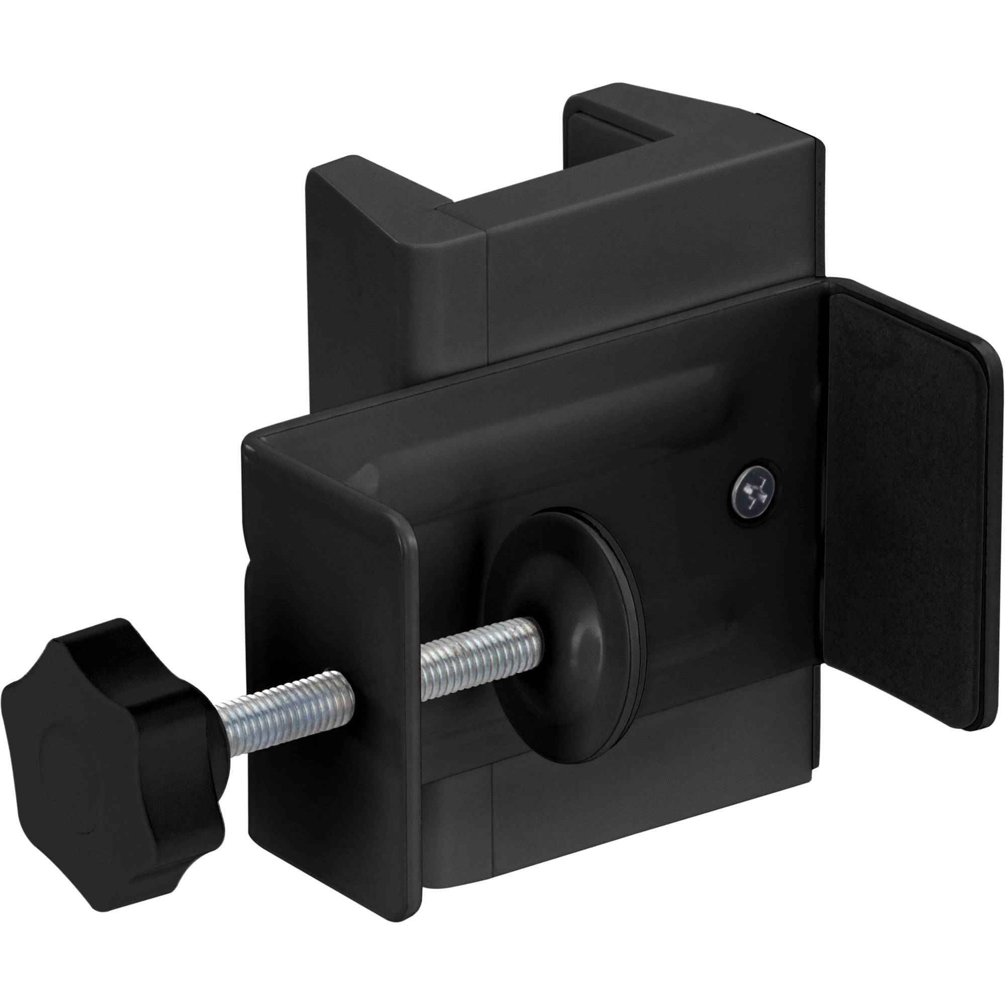 INLINE - Tischbein-Klemme für Steckdosenleiste - Schraubklemme - schwarz
