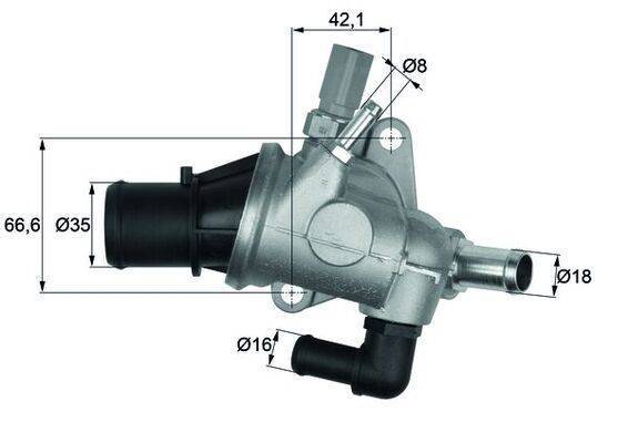 Mahle TI15488 Thermostat, Kühlmittel