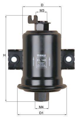 Mahle KL140 Kraftstofffilter