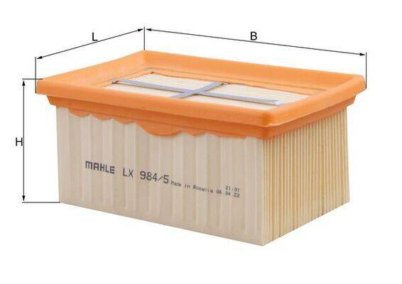 Mahle LX984/5 Luftfilter