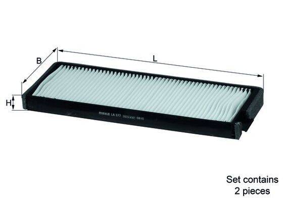 Mahle LA377/S Filter, Innenraumluft
