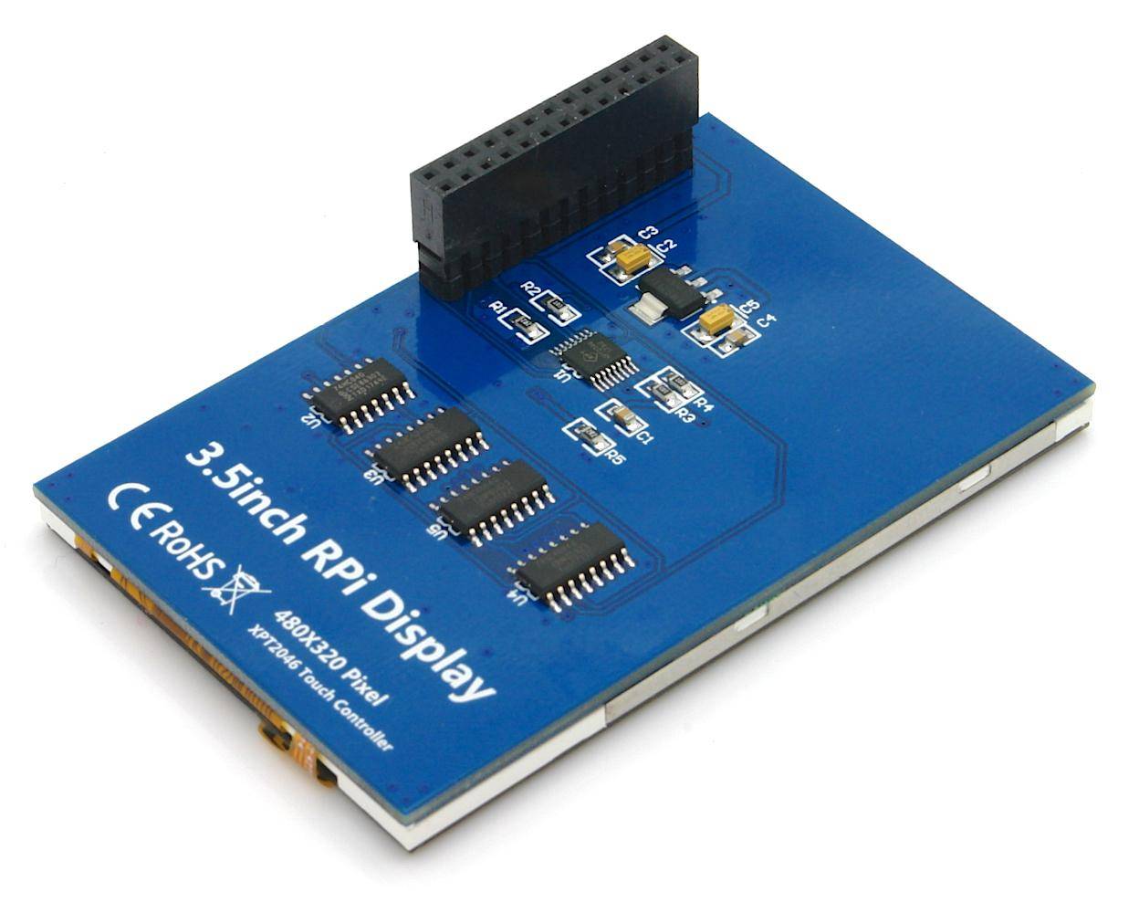 3,5" Display für Raspberry Pi mit resistivem Touchscreen