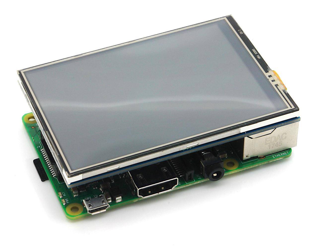 3,5" Display für Raspberry Pi mit resistivem Touchscreen