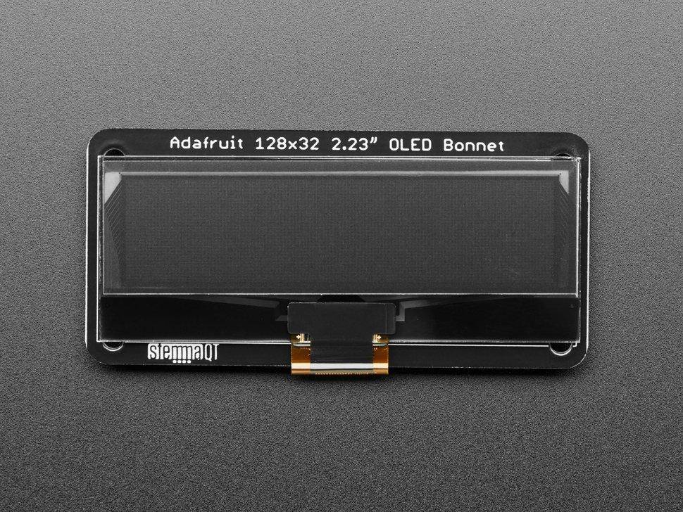 Adafruit 2.23" Monochromes OLED Bonnet für Raspberry Pi