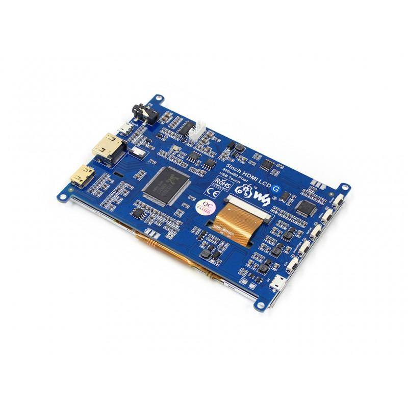 Universal 5,0" Display mit HDMI / VGA Eingang und resisitivem Touchscreen