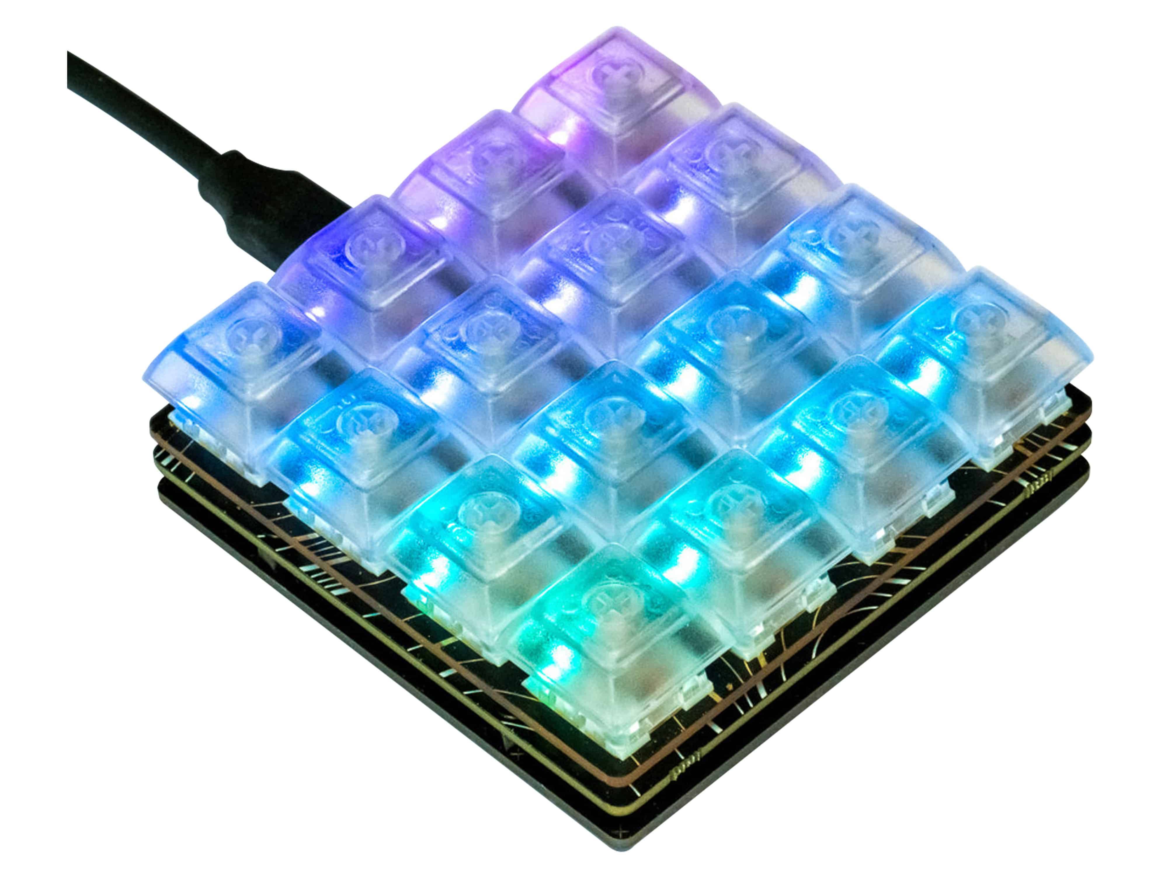 PIMORONI Keybow Mechanische Tastatur, 16 Tasten