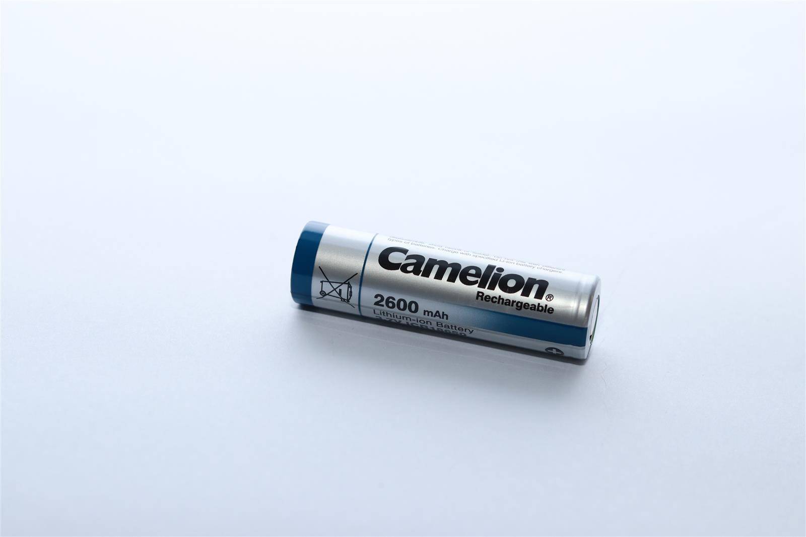 Camelion - ICR18650F-26 - Li-Ion Akku 18650 - 3,7 Volt 2600mAh Li-Ion - Flat-Top Bulk ohne Lötfahne