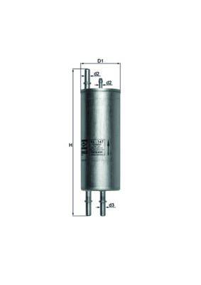 Mahle KL167 Kraftstofffilter