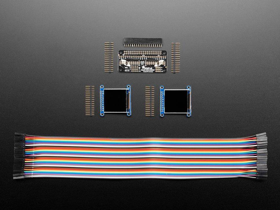 Adafruit Animierte Augen Bonnet für Raspberry Pi, Kit