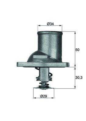 Mahle TI183 Thermostat, Kühlmittel
