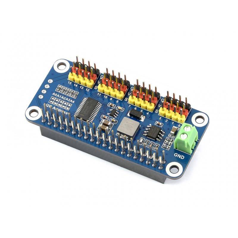 16 Kanal Servo Driver uHAT (I2C) für Raspberry Pi