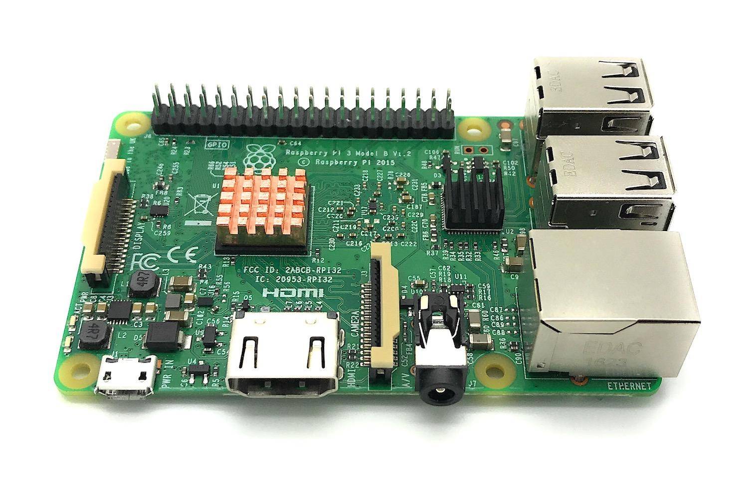3 teiliges Premium Kühlkörper Set für Raspberry Pi 2 & 3
