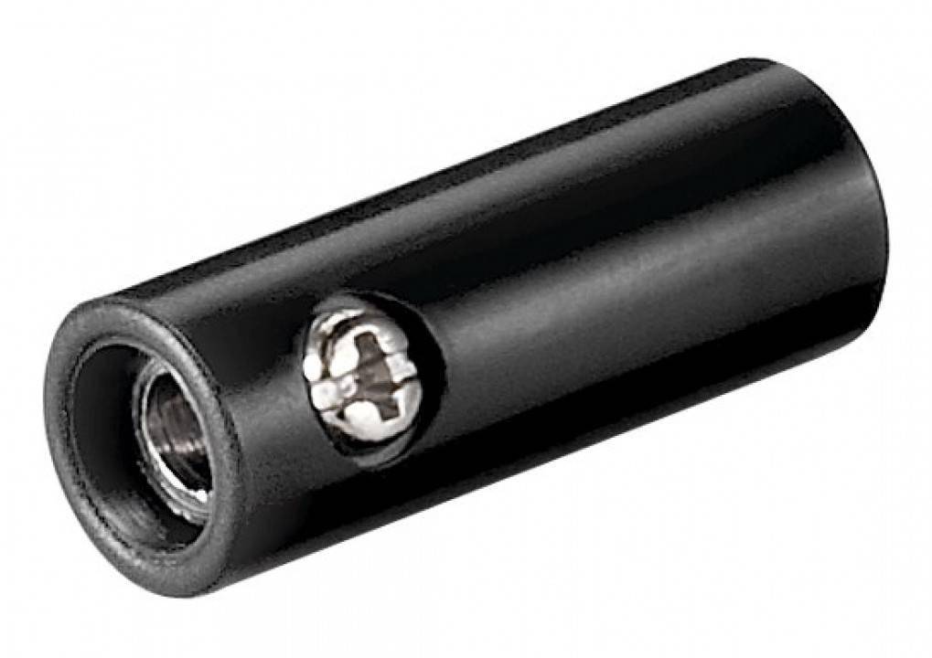 Bananenkupplung, 4mm - Farbe: schwarz