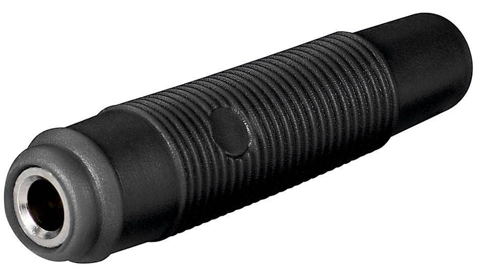 Bananenkupplung, 4mm, trittfest - Farbe: schwarz