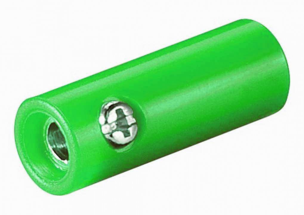 Bananenkupplung, 4mm - Farbe: grün