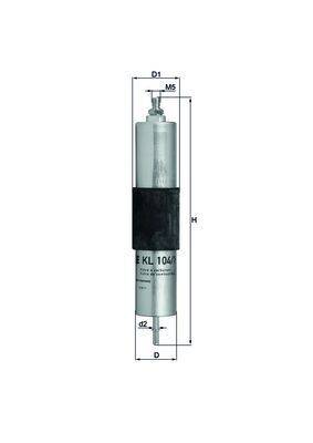 Mahle KL104/1 Kraftstofffilter