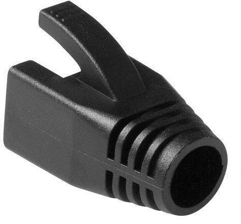 ACT RJ45 black boot for 7.0 mm cable