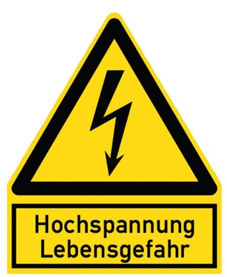 PWZHS Warnzeichen Hochspannung Lebensg.