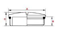 Plica Blindstopfen m 32 Messing vernickeltrund m. Schlitz BLISTO M32 MS - Zubehö