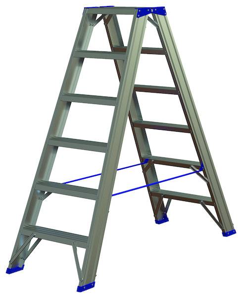 PASSL26 Alu-Stufenstehleiter 2x6