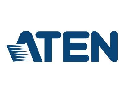 Logo der Blue ATEN Company mit einem stilisierten gestreiften 