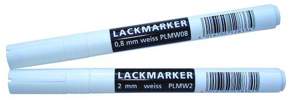 PLMW 08 Lackmarker weiss 0,8mm