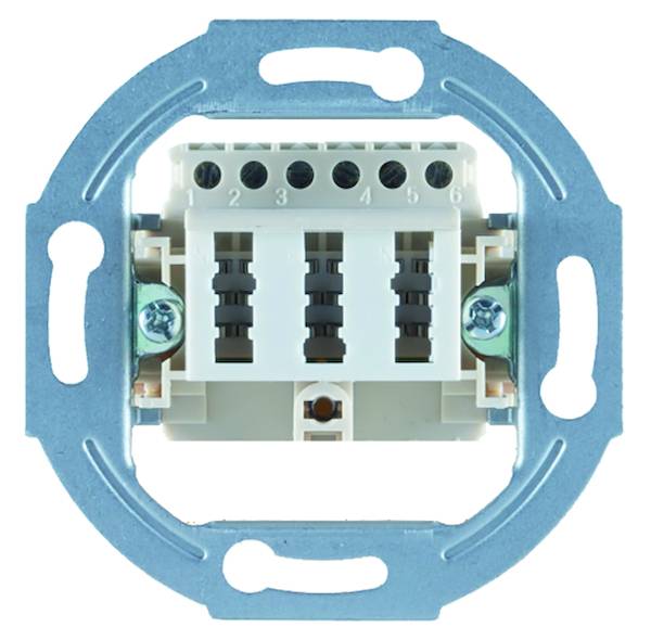 PTAE Telefondose UP 3x6NFN rw ohne Abd.