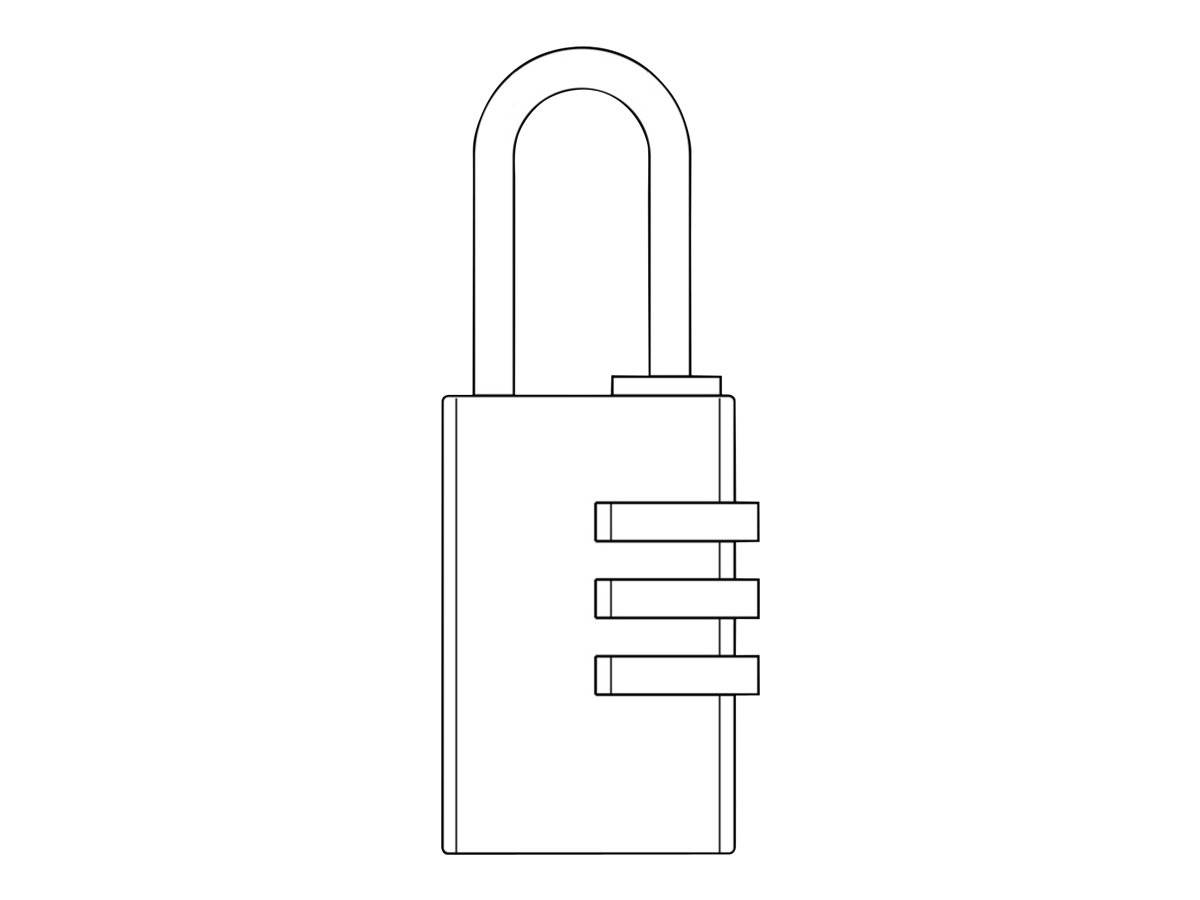 MasterLock Vorhängeschloss - KombinationZahlenschloss