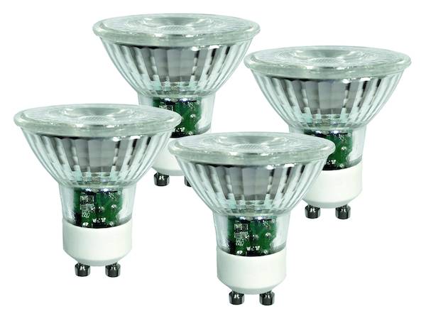 PMPGU10 Multipack 4xLED Reflektor Glas5W