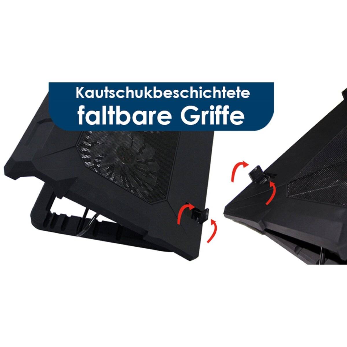 INCA INC-321RX Laptopkühler Notebookkühler geeignet für 7-17-Zoll-Laptops 2x140mm Lüfter